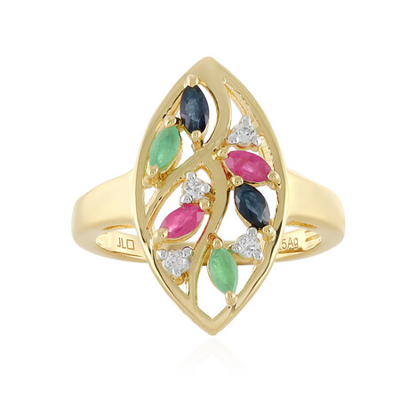 Anillo en plata con Esmeralda de Socoto