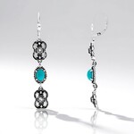 Orecchini in argento con Turchese (Desert Chic)