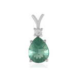 Green Fluorite Silver Pendant