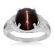 Bague en argent et Scapolite œil-de-chat