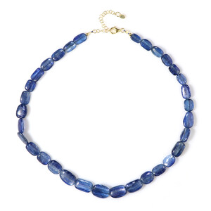 Zilveren halsketting met Nepal Kyanieten