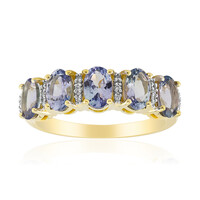 Bague en or et Tanzanite lilas