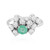 Russischer Smaragd-Silberring (de Melo)