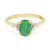 Zilveren ring met een Bahia-smaragd