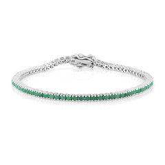 Brazalete en plata con Esmeralda de Socoto