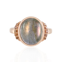 Kupferfarbener Maniry-Labradorit-Silberring (KM by Juwelo)