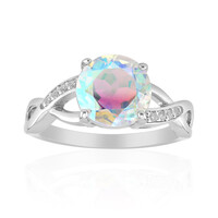 Anillo en plata con Cuarzo Rayo de luna