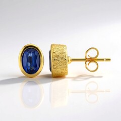 Orecchini in argento con Cianite del Nepal