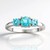 Anello in argento con Apatite Blu