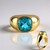 Anello in argento con Topazio Paraiba