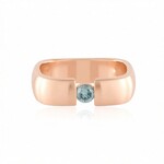 Himmelblauer I2 Brillant-Silberring (de Melo Essence)