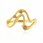 Anello in argento con Diamante Champagne I3 (de Melo Essence)