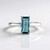 Anello in argento con Fluorite Blu Caraibico