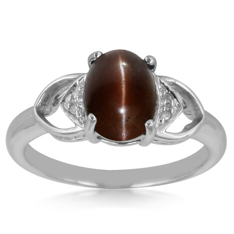 Skapolith-Katzenauge-Silberring