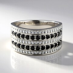 Anello in argento con Spinello Nero