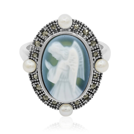 Anello in argento con Agata