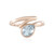 Brasilianischer Aquamarin-Goldring (KM by Juwelo)