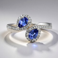 Anello in oro con Tanzanite AAA