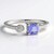 Anello in argento con Tanzanite