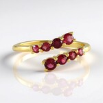 Anello in argento con Spinello Rosso