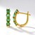 Orecchini in argento con Apatite Verde