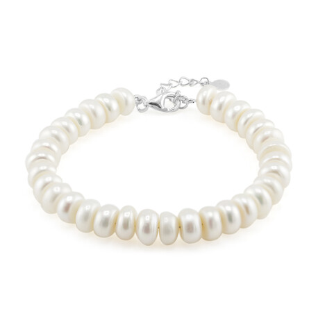 Brazalete en plata con Perla blanca Freshwater (TPC)
