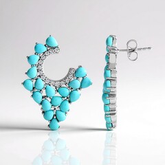 Orecchini in argento con Turchese Sleeping Beauty (Faszination Türkis)