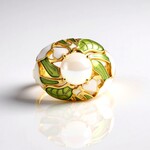 Anello in argento con Opale di Welo (Adela Silber)