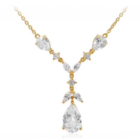 White Topaz Silver Necklace