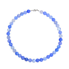 Collana in argento con Agata Blu