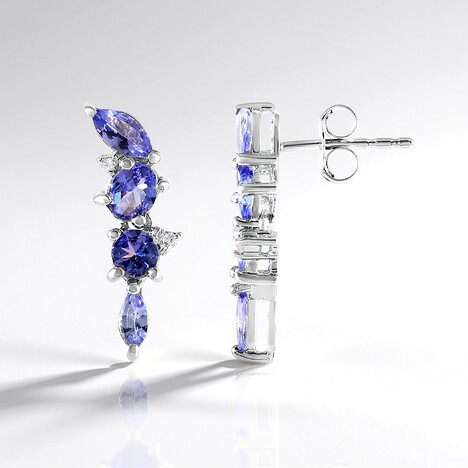 Orecchini in argento con Tanzanite