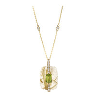 Collier en or et Quartz rutile (Cheveux de Vénus) (CIRARI)