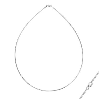 Collana OMEGA in argento 925 (MONOSONO COLLECTION) - 42 cm - ca. 7g