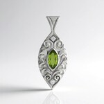 Ciondolo in argento con Peridoto (de Melo Essence)
