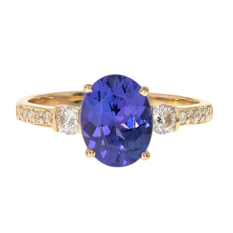 Anello in oro con Tanzanite AAA (CIRARI)