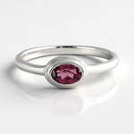 Anello in argento con Granato Malawi
