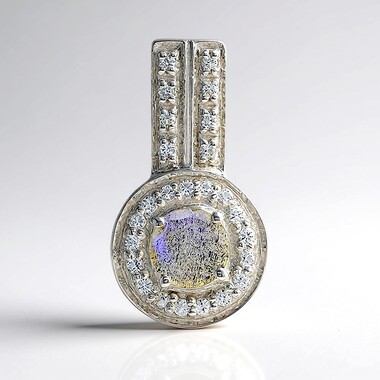 Pendentif en argent et Spectrolite