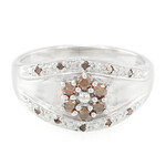 Fancy Diamond Silver Ring