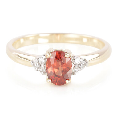 Gouden ring met een oranje Mashewa zirkoon