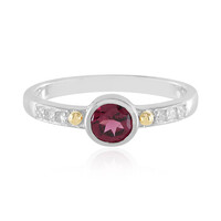 Anello in argento con Rodolite (Granulieren)
