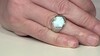 Zilveren ring met een larimar