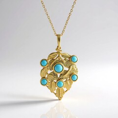 Ciondolo in argento con Turchese Sleeping Beauty