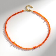 Collana in argento con Opale Arancione d'Etiopia