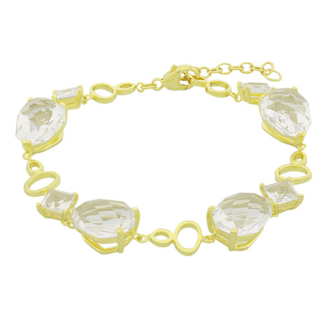 Weißer Quarz-Silberarmband (TPC)