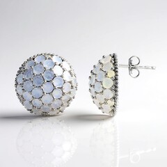 Orecchini in argento con Opale di Welo