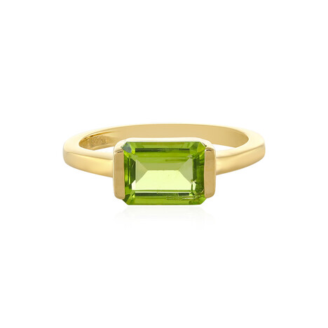 Zilveren ring met een peridoot