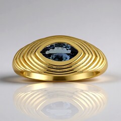 Anello in oro con Tanzanite (non riscaldata)