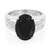 Anello in argento con Onice Nero