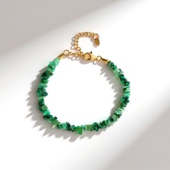 Bracciale in argento con Smeraldo Zambia