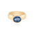 Anillo en plata con Cianita de Nepal